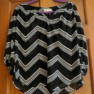 My michelle chevron print blouse